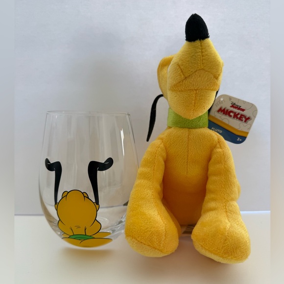 Disney Pluto Plush and Glass Set - Picture 3 of 10